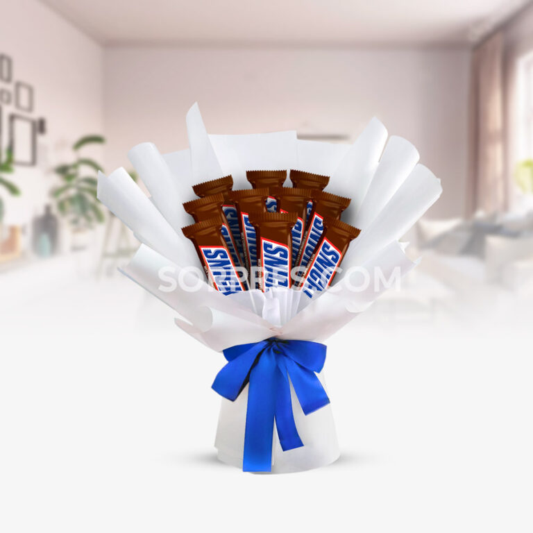 ramo de chocolate snickers