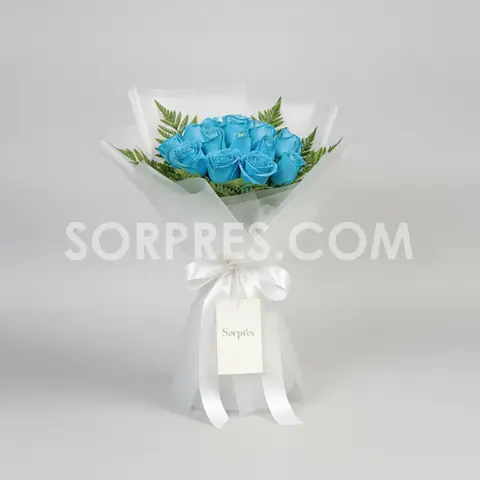 Ramo de rosas celestes – flores en Cusco